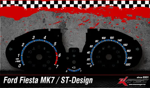 Tachoscheibe Ford Fiesta MK7 / ST Design